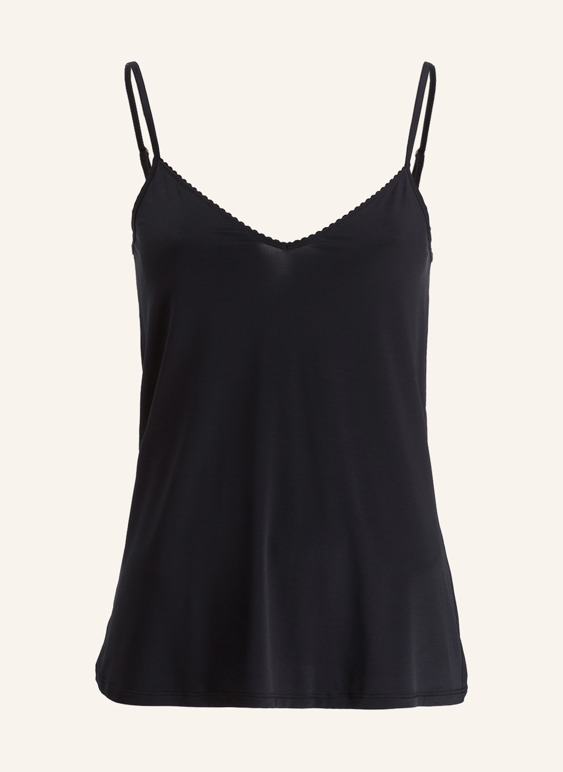 Hanro Top Satin Deluxe schwarz