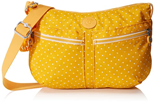 Kipling Damskie torby typu crossbody IZELLAH, miękkie kropki żółte, jeden rozmiar, Miękki kropki żółty, Rozmiar Uniwersalny