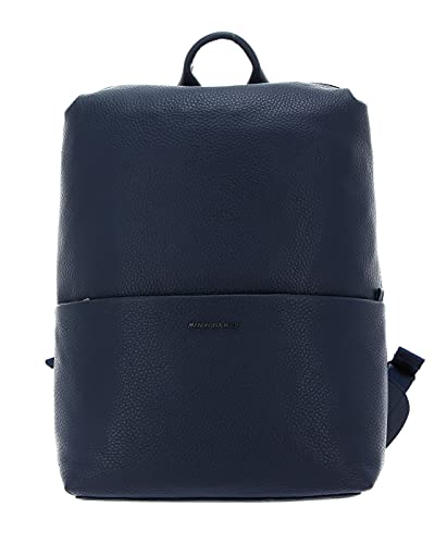 Mandarina Duck Damski plecak z żółtą skórą/czarny, rozmiar uniwersalny, niebieski (Dress Blue), 35x26x12 (L x H x W)