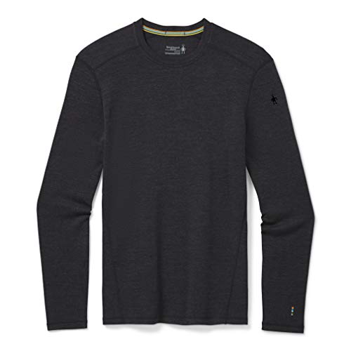 Smartwool Męskie Merino 250 Baselayer Crew Boxed Termiczne topy, węgiel drzewny wrzos, M