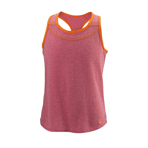 Wilson Tank Top, COMPETITION TANK II dziewczęcy top wielokolorowa Rot/Orange (Granita/Sunrise Orange) L