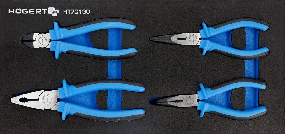 hogert technik Zestaw szczypiec 4 szt., wkład EVA HT7G130 HT7G130