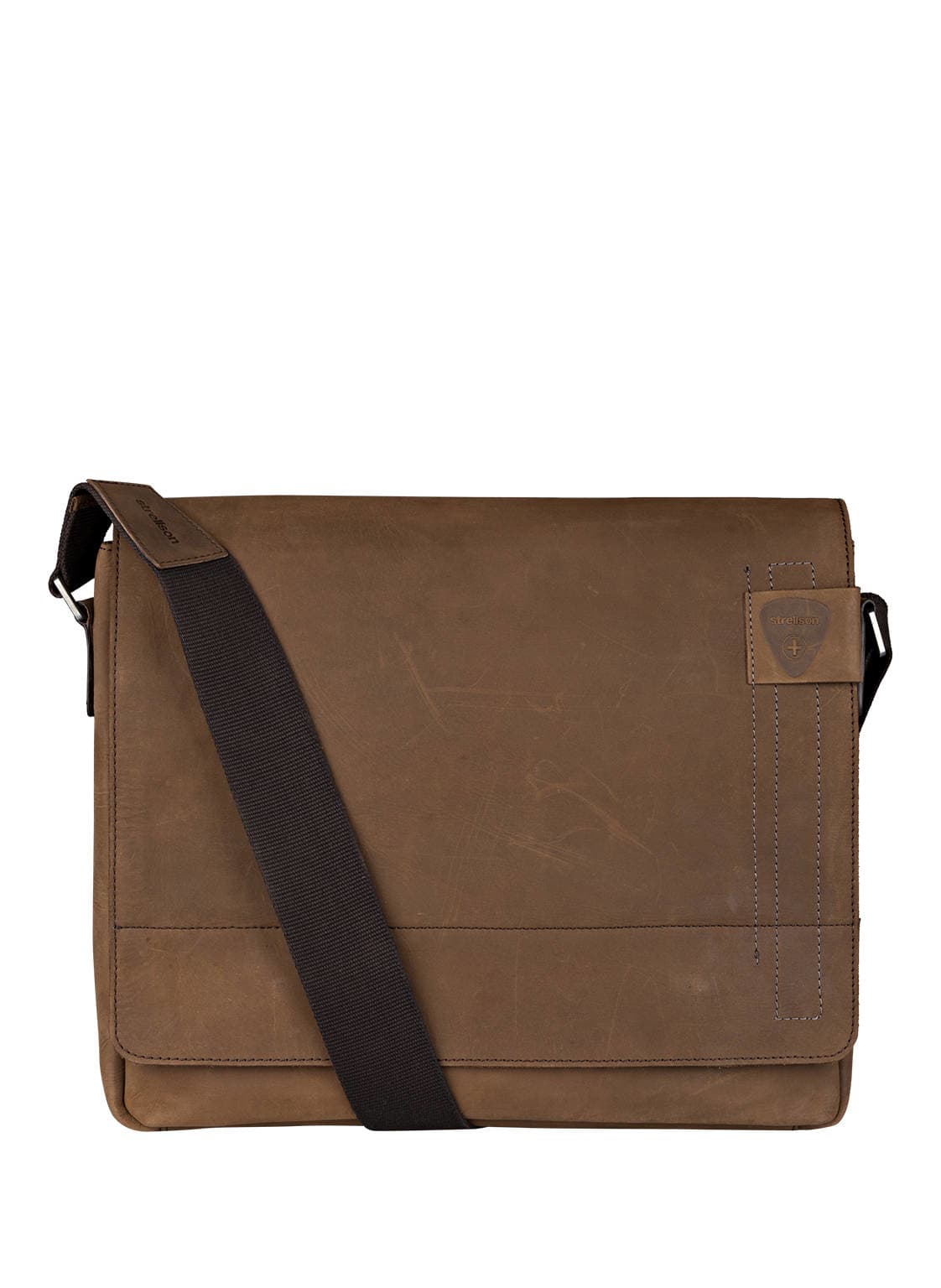 Zdjęcia - Torba na laptopa Strellson Torebka Messenger Bag ze skóry model ‘Richmond’ 