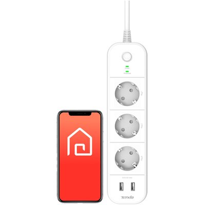 Tenda - inteligentna listwa zasilająca Wi-Fi 3x230V SP15