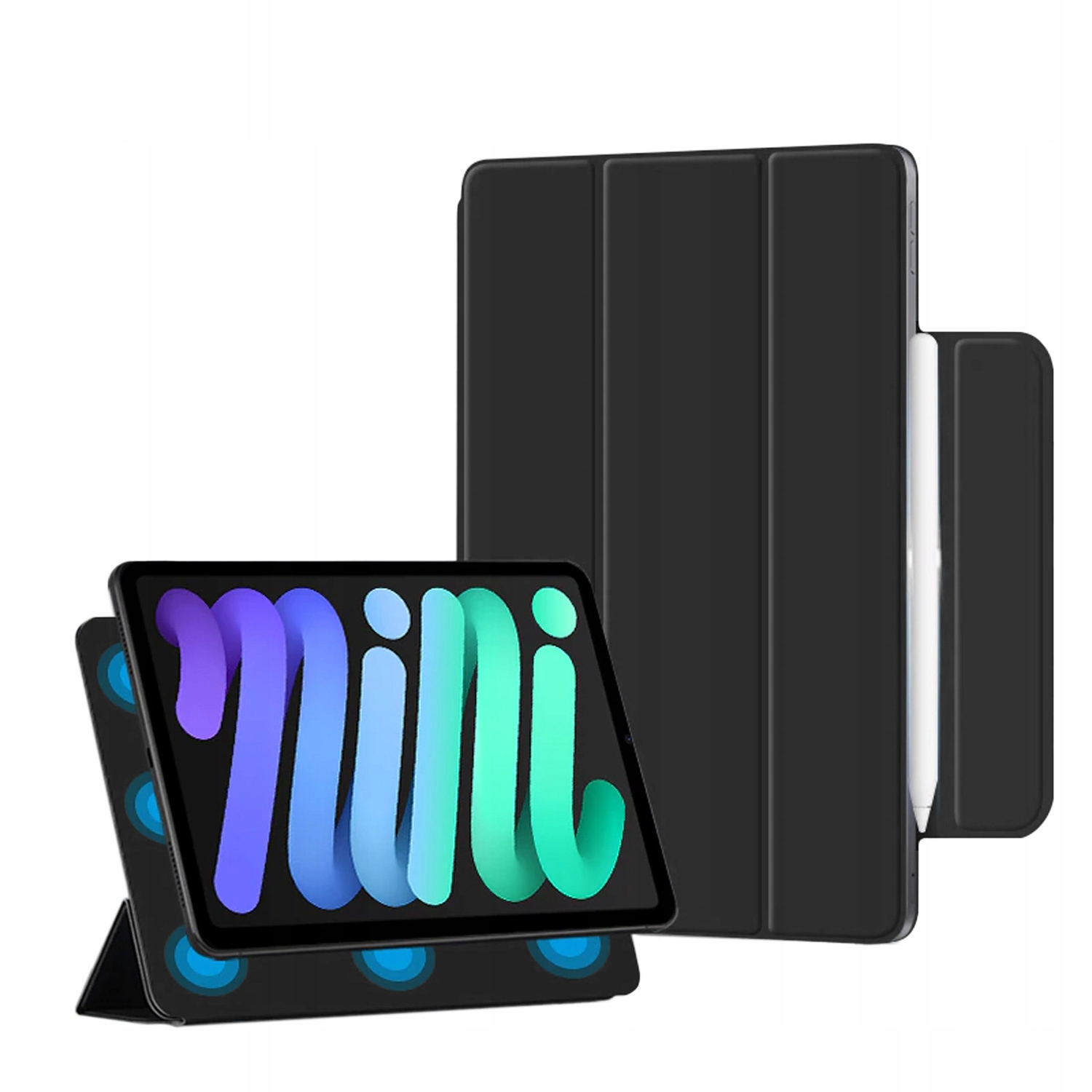 Apple Strado Etui magnetyczne Smart Magnetic do iPad Mini 6 (Czarne) DNETSMIPMINI6.BLACK