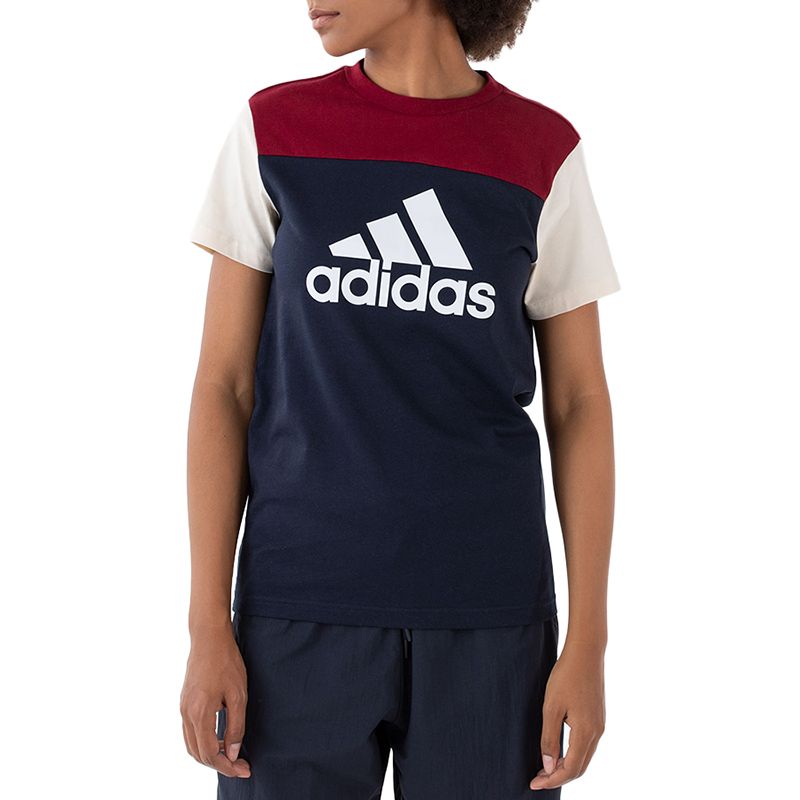 Koszulka adidas Essentials Colorblock Logo HJ9463 - multikolor
