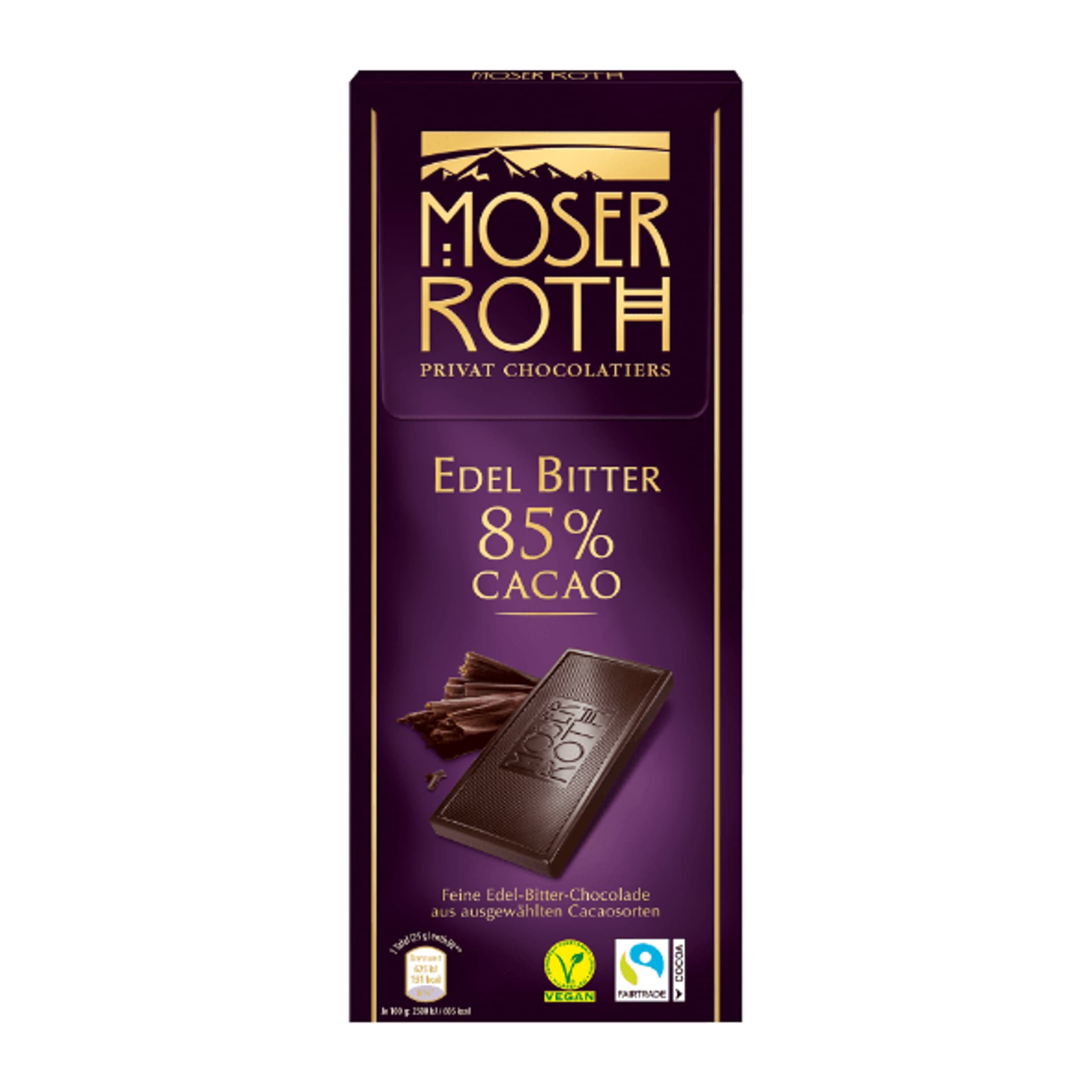 Moser Roth  Czekolada Gorzka 85% Cacao 125 g