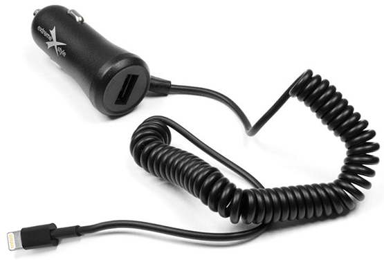 eXtreme Ładowarka samochodowa IPHONE LIGHTNING + USB 2.1A