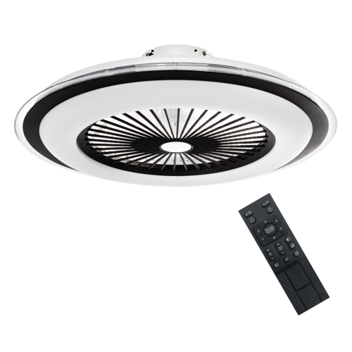 Milagro Plafoniera LED ZONDA BLACK 48W z wentylatorem