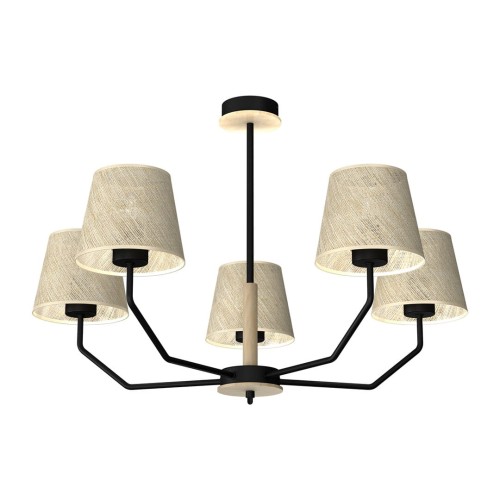 Milagro Lampa wisząca ETNA Black 5xE27 MLP7277