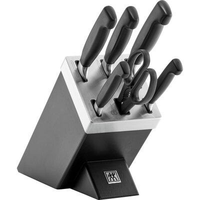 Zwilling Zestaw noży samoostrzących Four Star 35145-007-0 7 elementów czarny 35145-007-0
