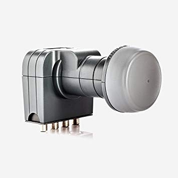 Fuba Quattro-Switch-LNB Szary DEK 417