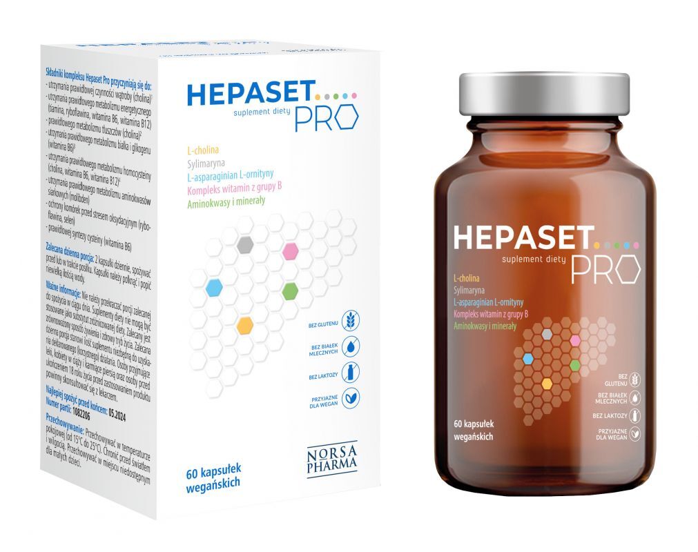 Hepaset PRO 60 kapsułek