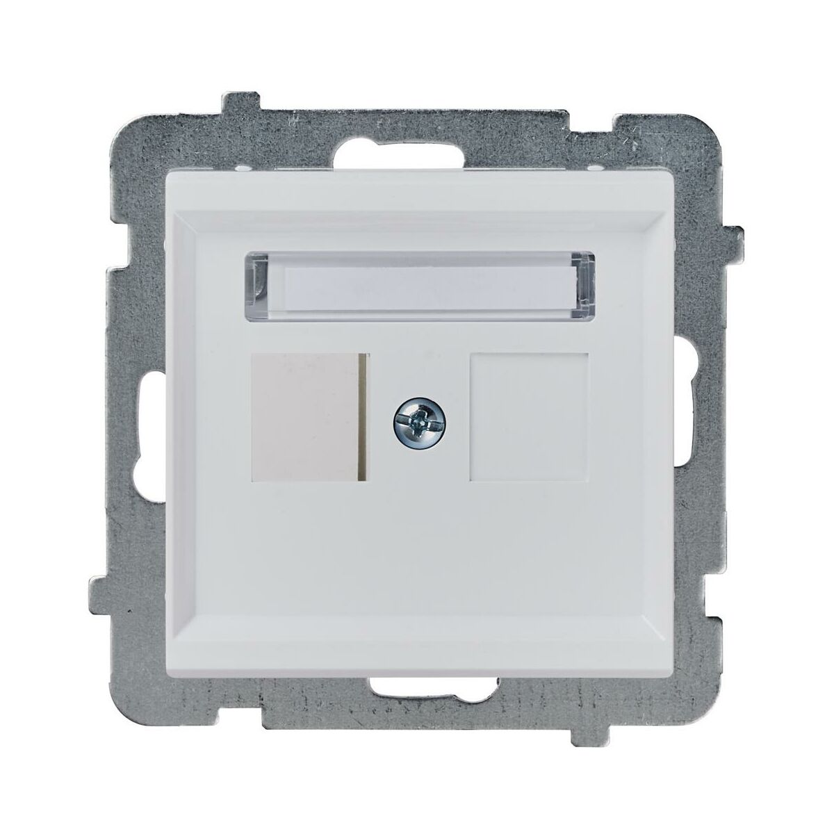 Ospel Plakietka pojedynczego gniazda komputerowego SONATA Biały GPK-1R/p/00