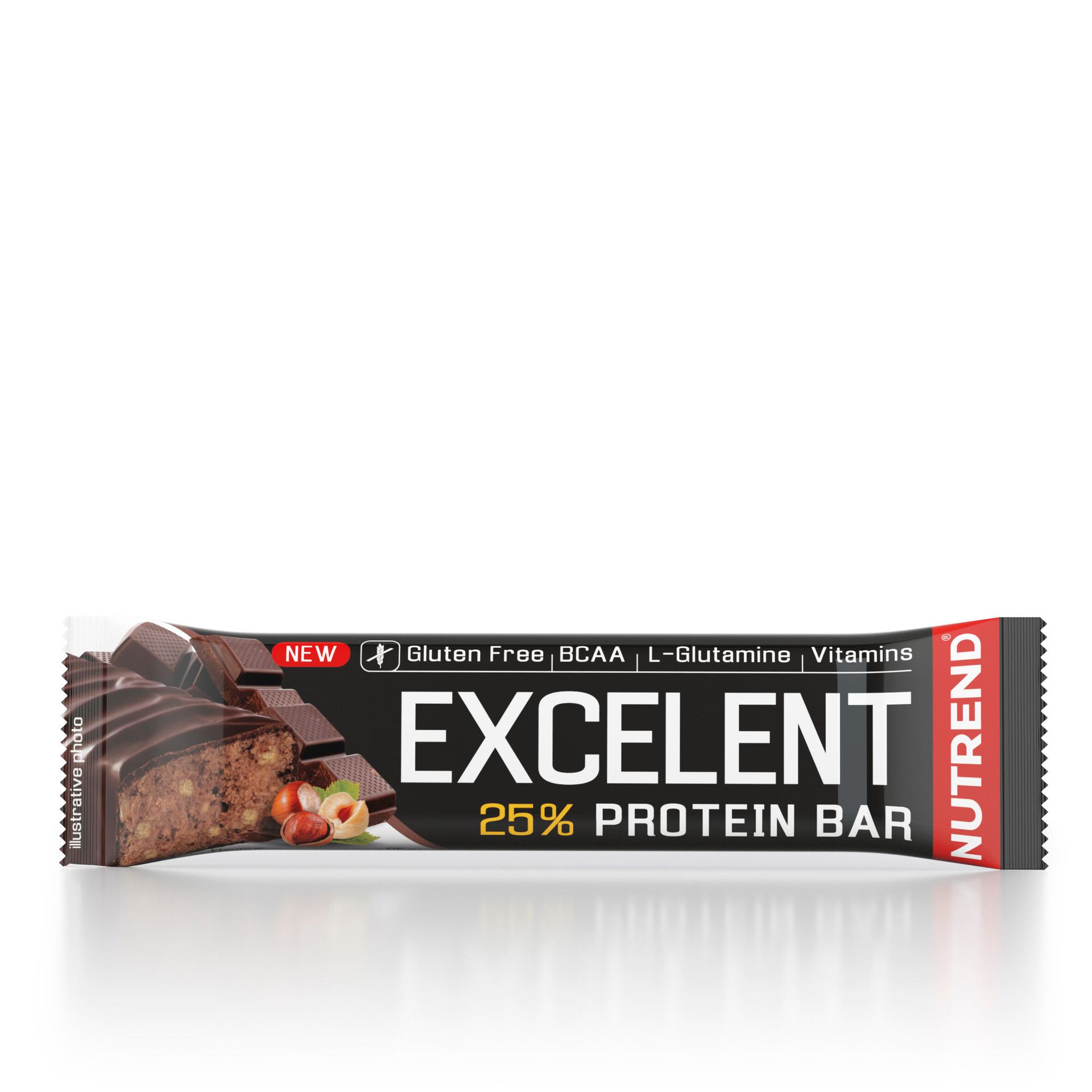 Nutrend Baton białkowy Excelent 85 g czekolada orzech laskowy
