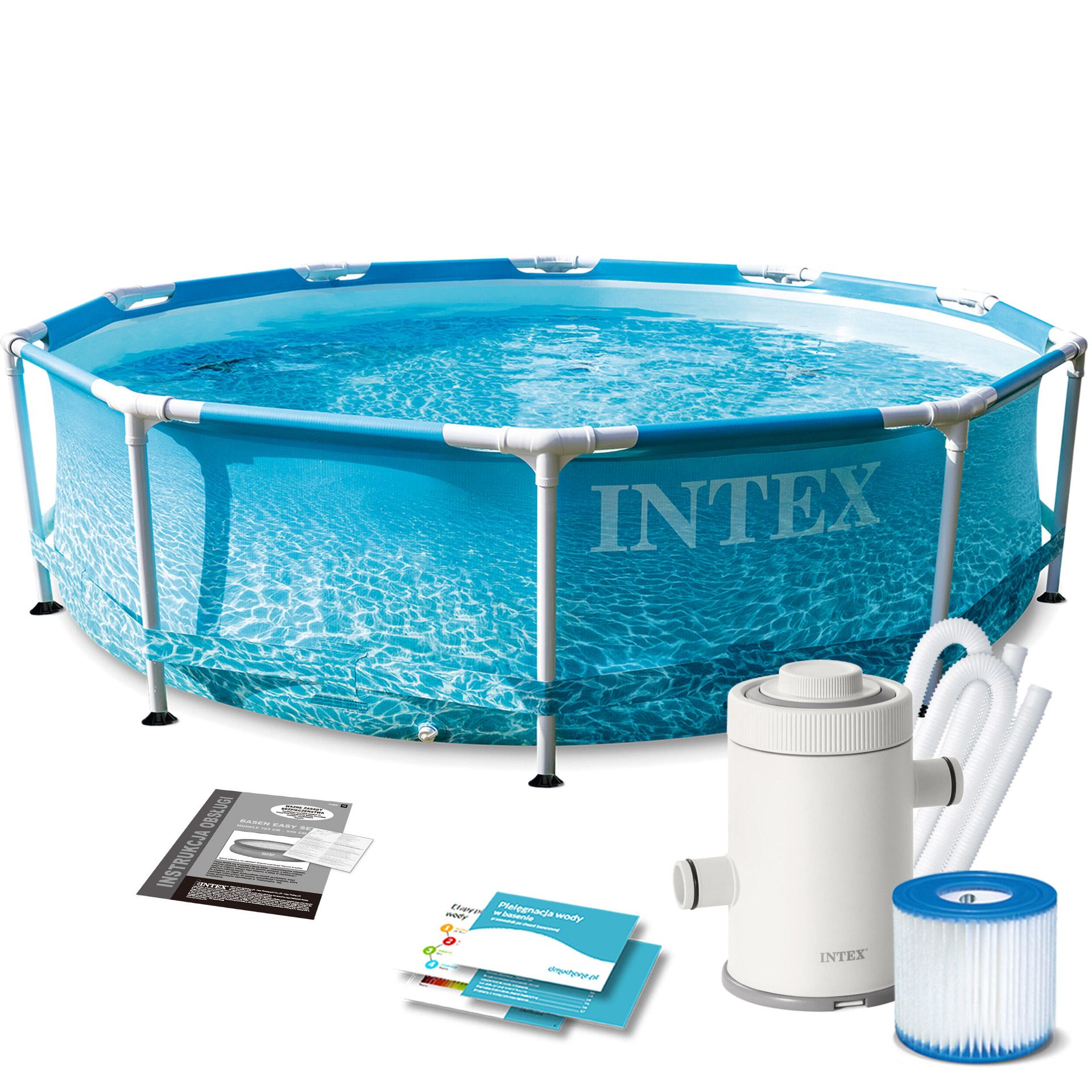 Intex 12w1 basen 305x76cm stelaż pompa 28208 28208