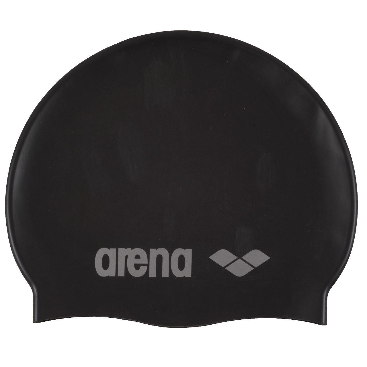 Arena Kinder Badekappe Classic Silicone, Black, 91670 (91670 55)