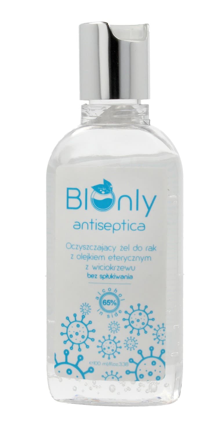 * producent niezdefiniowany BIOnly Antiseptica - Oczyszczający żel do rąk z olejkiem eterycznym z bergamotki 100ml