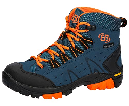 Brütting Mount Bona High Kids Cross, buty do biegania, kolor benzyny/pomarańczowy, 39 EU