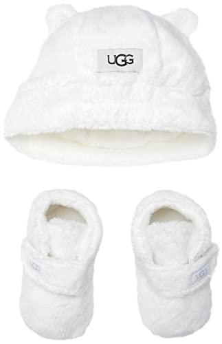 UGG Dziecięca czapka Bixbee And Beanie Boot, Blanc De Blanc, 4 UK dziecko