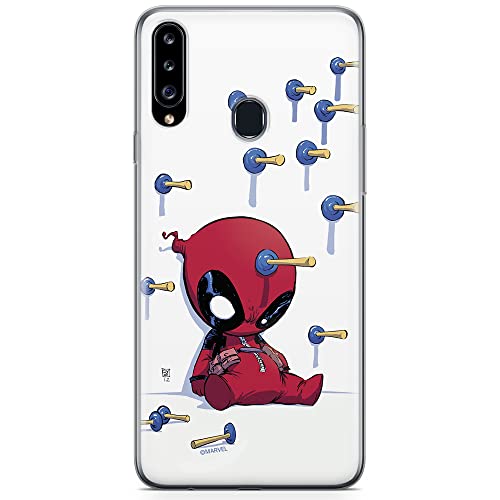 Etui Deadpool 005 Marvel Nadruk pełny Biały Producent: Samsung, Model: A20S