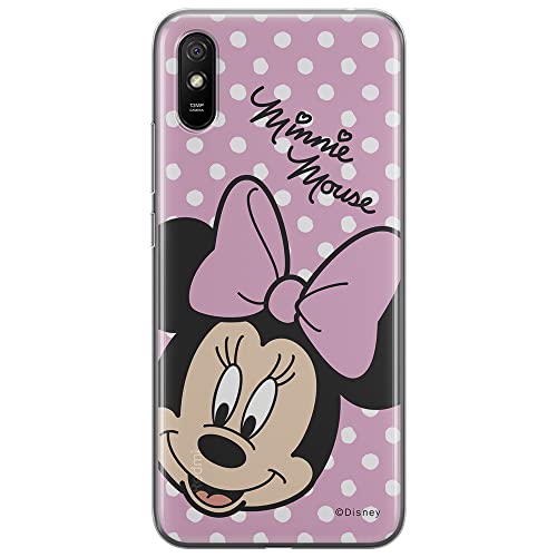 ERT GROUP etui na telefon Xiaomi REDMI 9A, case oryginalny i oficjalnie licencjonowany przez Disney, wzór Minnie 008, optymalnie dopasowane, plecki z TPU