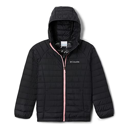 Columbia Młodzieżowa kurtka z kapturem Powder Lite, czarna, XS
