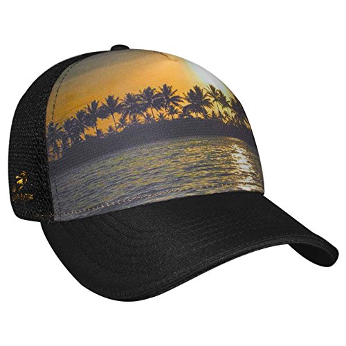 Headsweats Beachy 5-panelowa czapka typu trucker, czarna, jeden rozmiar