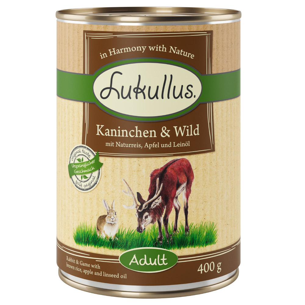 Lukullus Natural 12 x 400 g  - Indyk i pstrąg| Dostawa i zwrot GRATIS od 99 zł