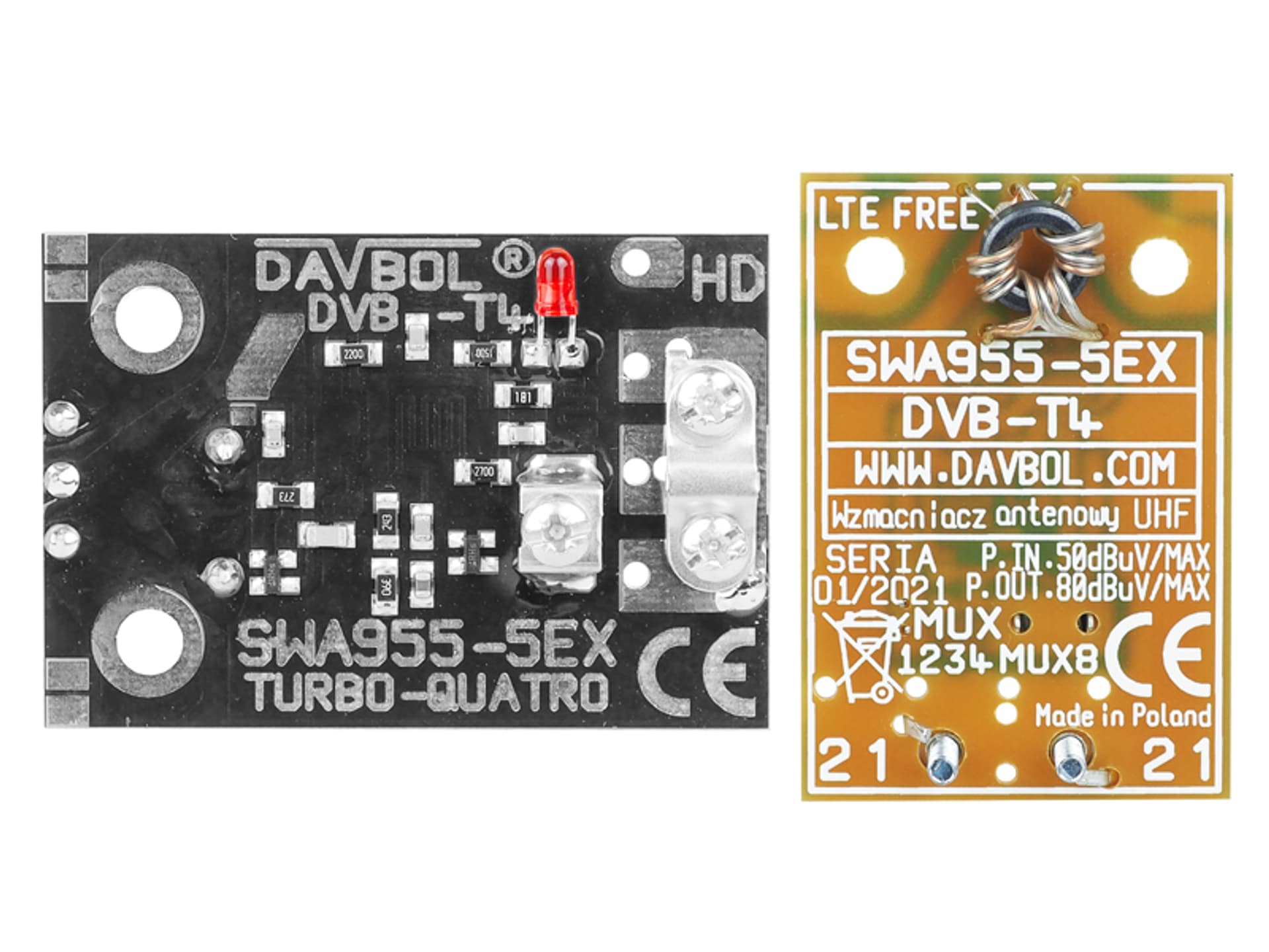 5 szt. Wzmacniacz antenowy SWA-955-5EX.