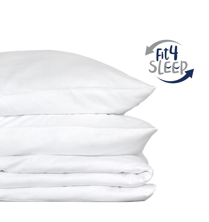 Pościel Fit.4.Sleep BAWEŁNA 100%, Kolor - biały, Rozmiar - 160x200+2 posz. 70x80 