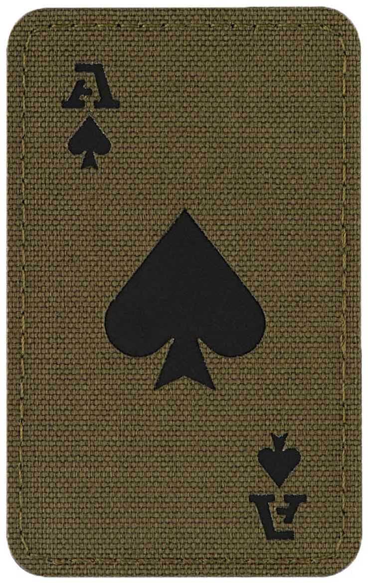 Naszywka M-Tac Ace Of Spades Laser Cut - Ranger Green/Black (51109232)