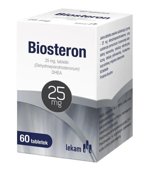 Lek AM BIOSTERON 25 mg 60 tabl W niedoborach dehydroepiandrosteronu DHEA) 6802824