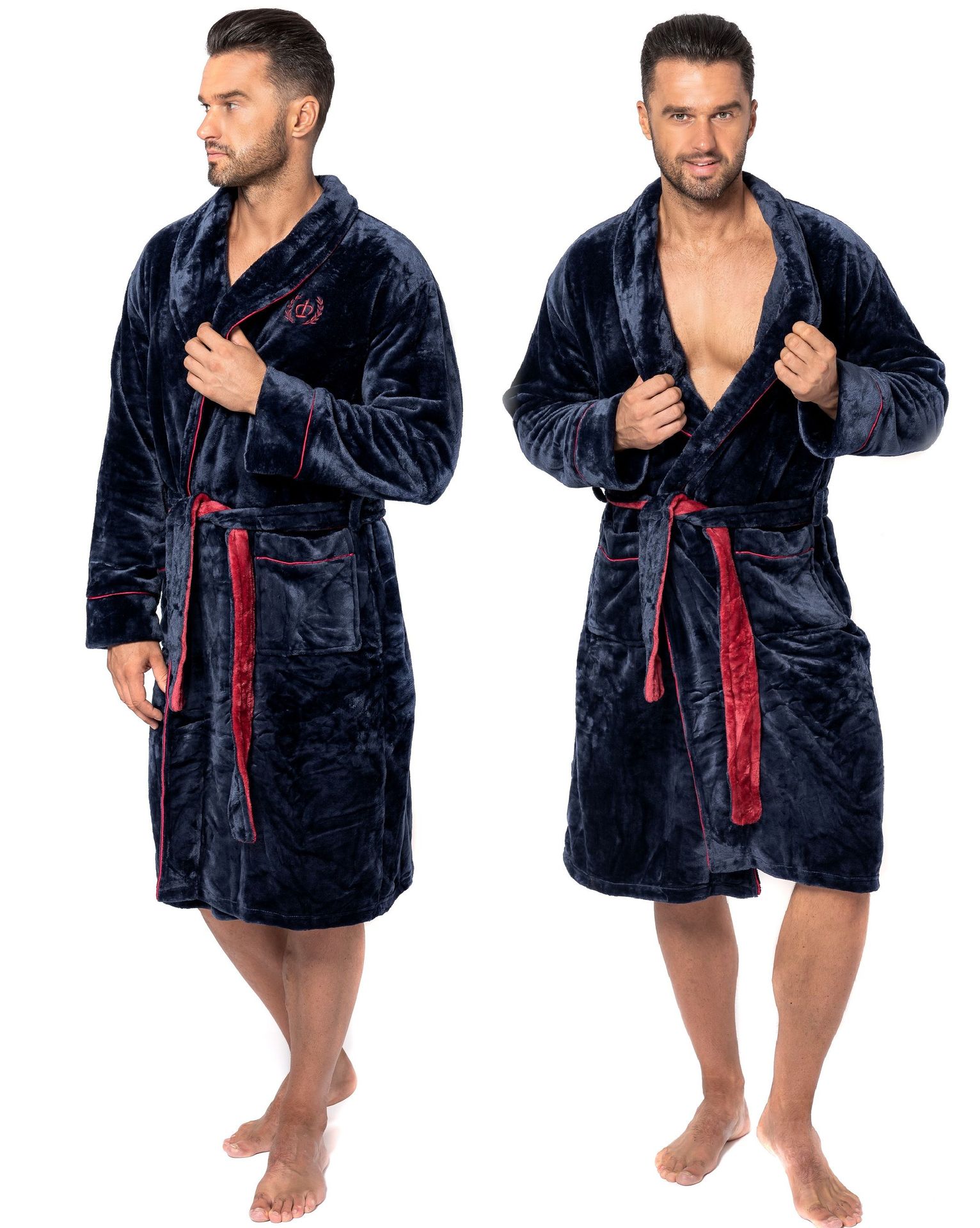 Tutumi Szlafrok Roger Navy Red Men