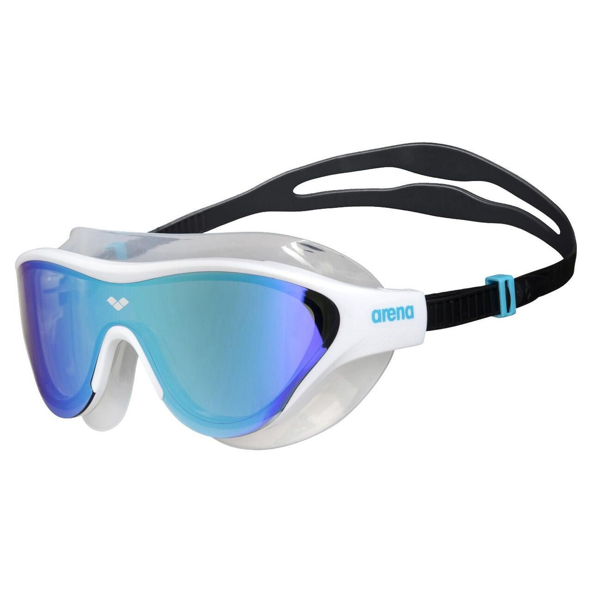 Arena The One Mask Mirror Goggles, blue/white/black 2021 Okulary do pływania 4308-100-0