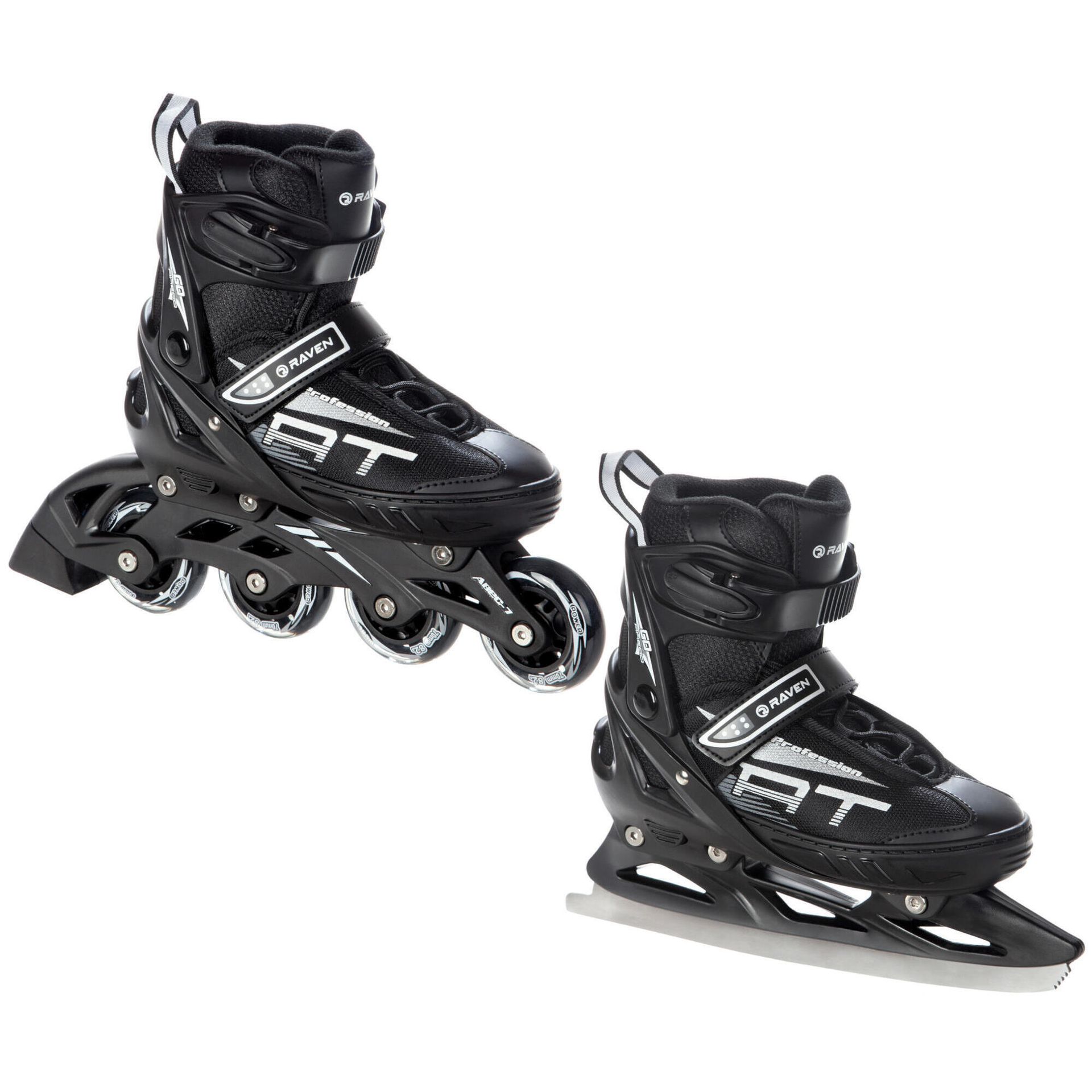 Rolki Łyżwy 2w1 Raven Profession Black 35-39