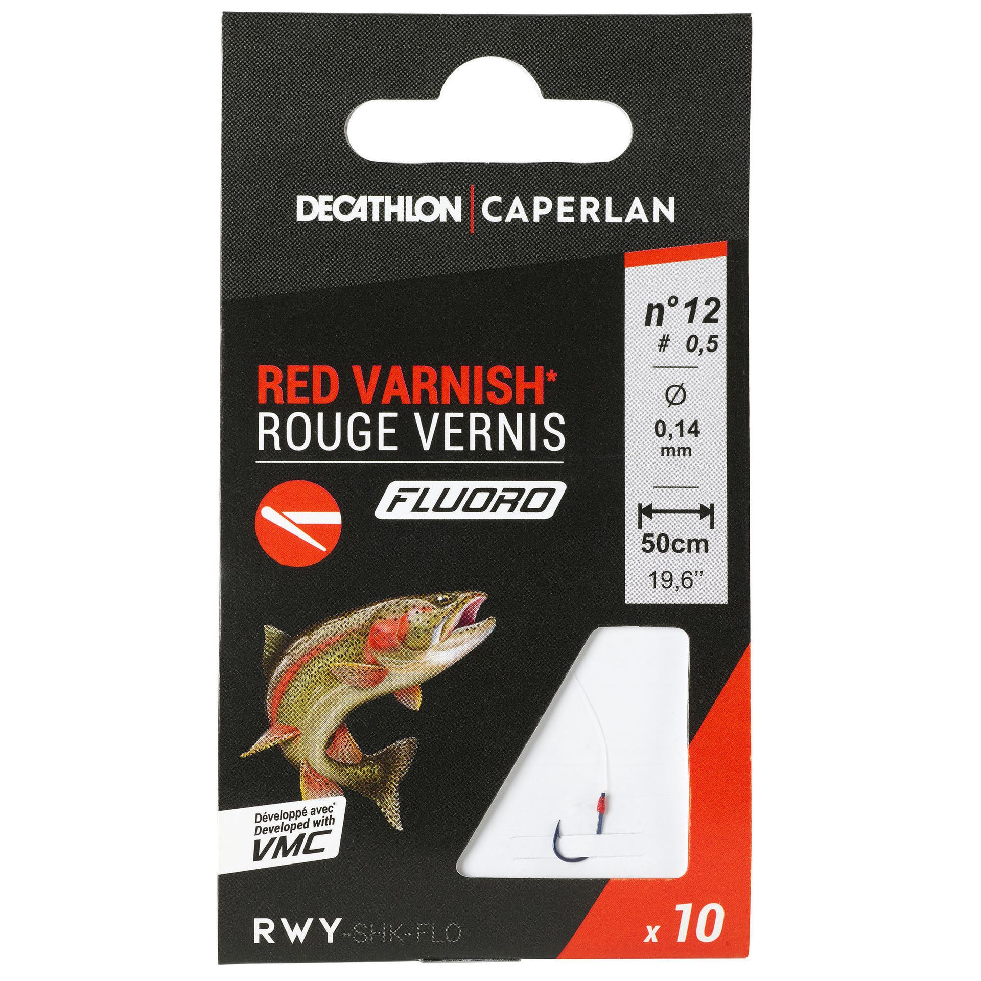 CAPERLAN Haczyki fluoro red varnish Unisex