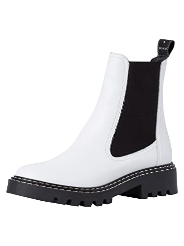 Tamaris Damskie eleganckie botki 1-25455-25 czarne, biały, 38 EU