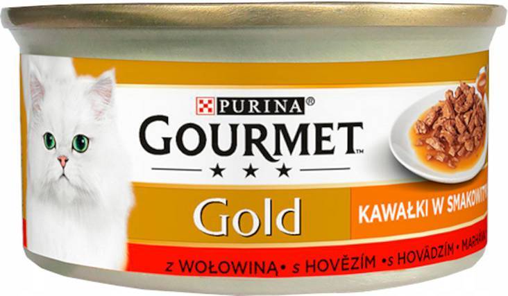 Purina Gourmet Gold Sauce Delight z wołowiną 85g