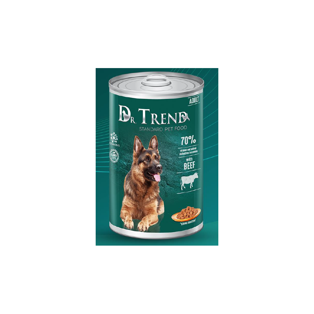 DR. TREND DLA PSA WOŁOWINA W KAWAŁKACH W DELIKATNYM SOSIE - 1250G