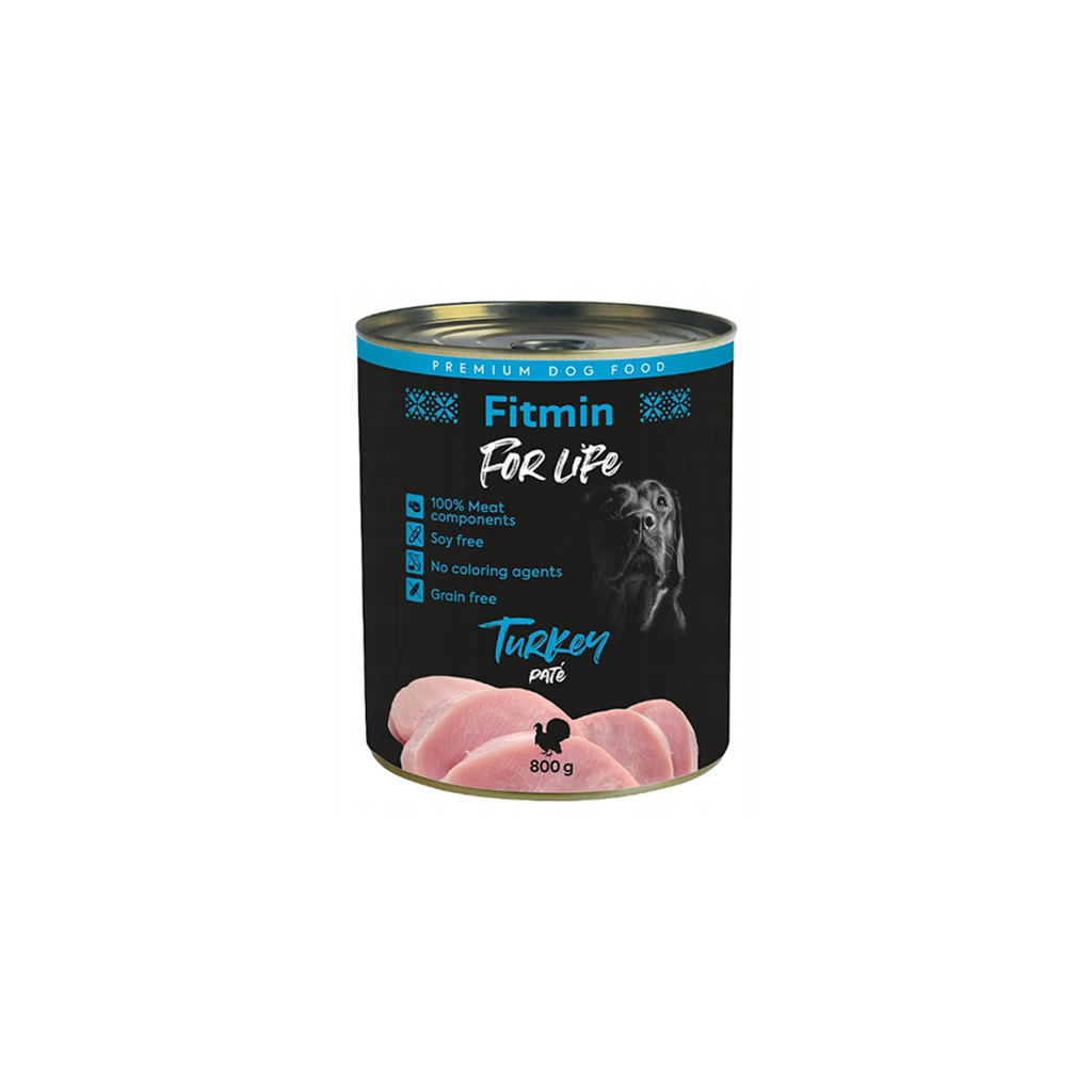 FITMIN FOR LIFE DOG TURKEY - 800G
