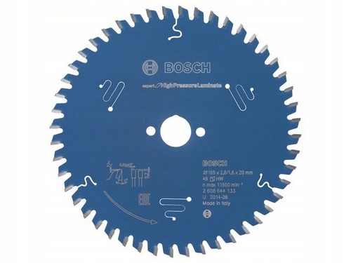 Bosch tarcza tnąca Expert for High Pressure Laminate 165 x 20 x 2,6 mm, 48 26