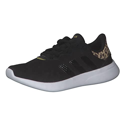 adidas QT Racer 3.0, Trampki damskie, Core Black Core Black Gold Met, 38.5 EU