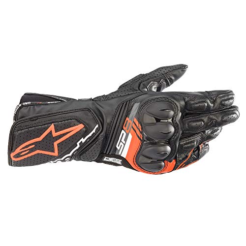 Alpinestars Krótkie rękawice motocyklowe SP-8 V3 Sportowa rękawica Czerwona 3XL, Unisex, Sportler, Całoroczny