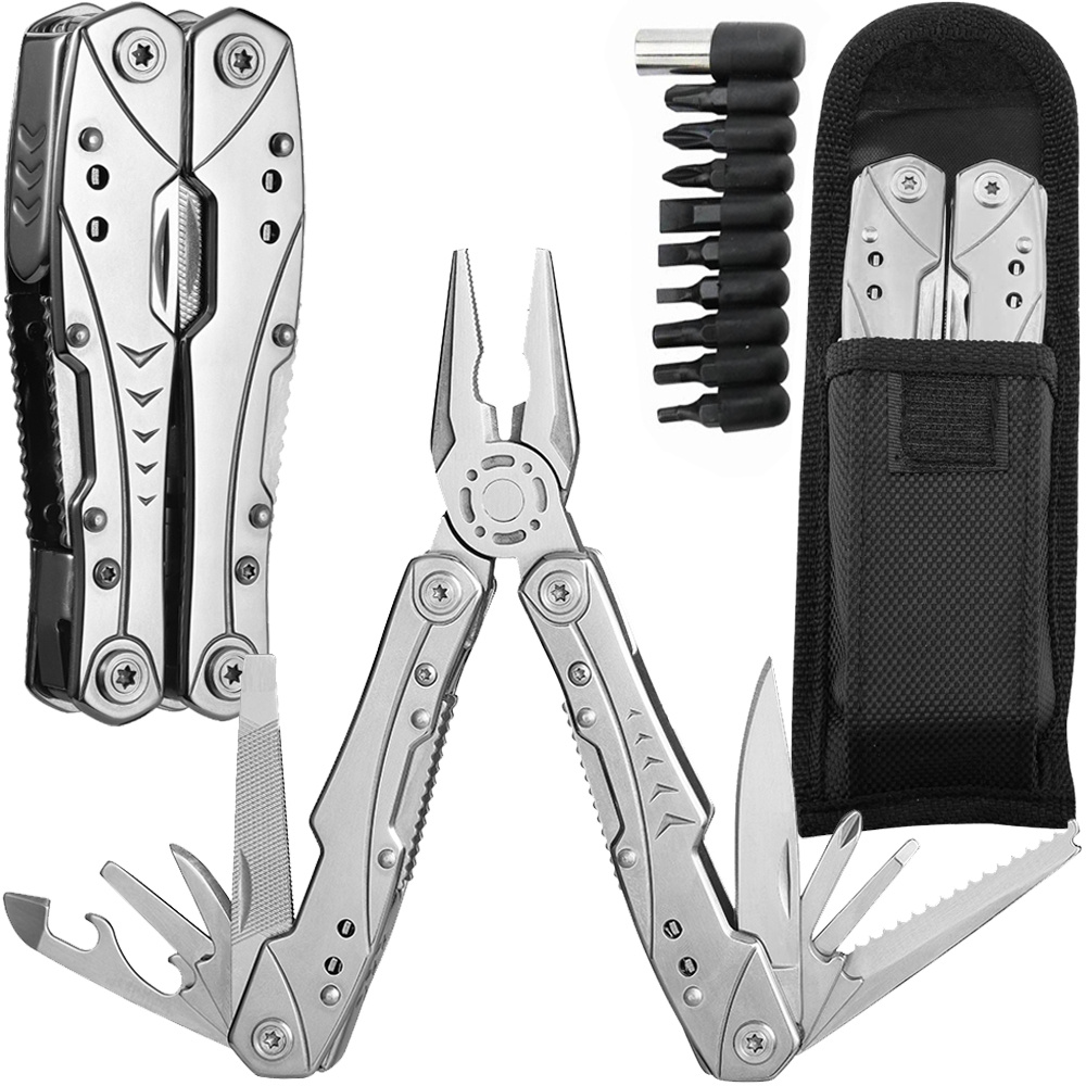 Multitool narzędzie wielofunkcyjne scyzoryk 23 w 1 MT-PRO-2 (Srebrny)