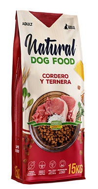Natural Dog Food Jagnięcina & Cielęcina 15kg. 62% mięsa - Bez kurczaka