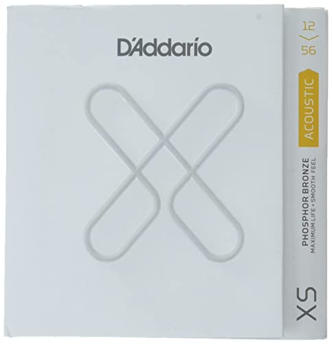 D'Addario 12-56 lekka góra/średni spód, XS struny do gitary akustycznej powlekane brązem fosforowym