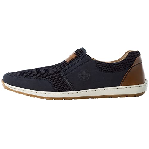 Rieker Męskie kapcie wiosna/lato 08869, Niebieski Pacyfik Navy Amaretto 14, 45 EU