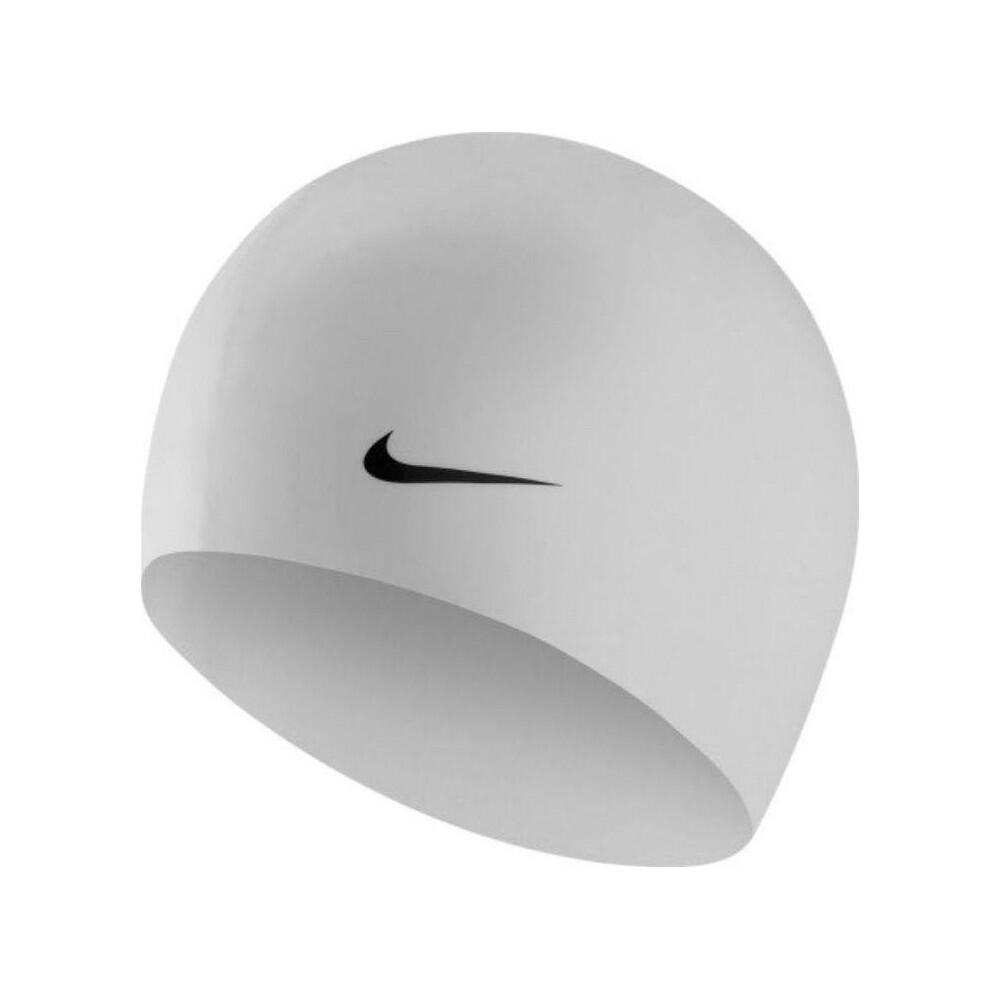 Nike Swim Swim Solid Czepek silikonowy, white 2021 Czepki pływackie 93060-100-OSFA