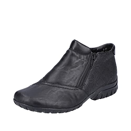 Rieker Damskie botki L46A3, czarny, czarny, czarny, czarny, czarny, czarny, 00 00, 36 EU
